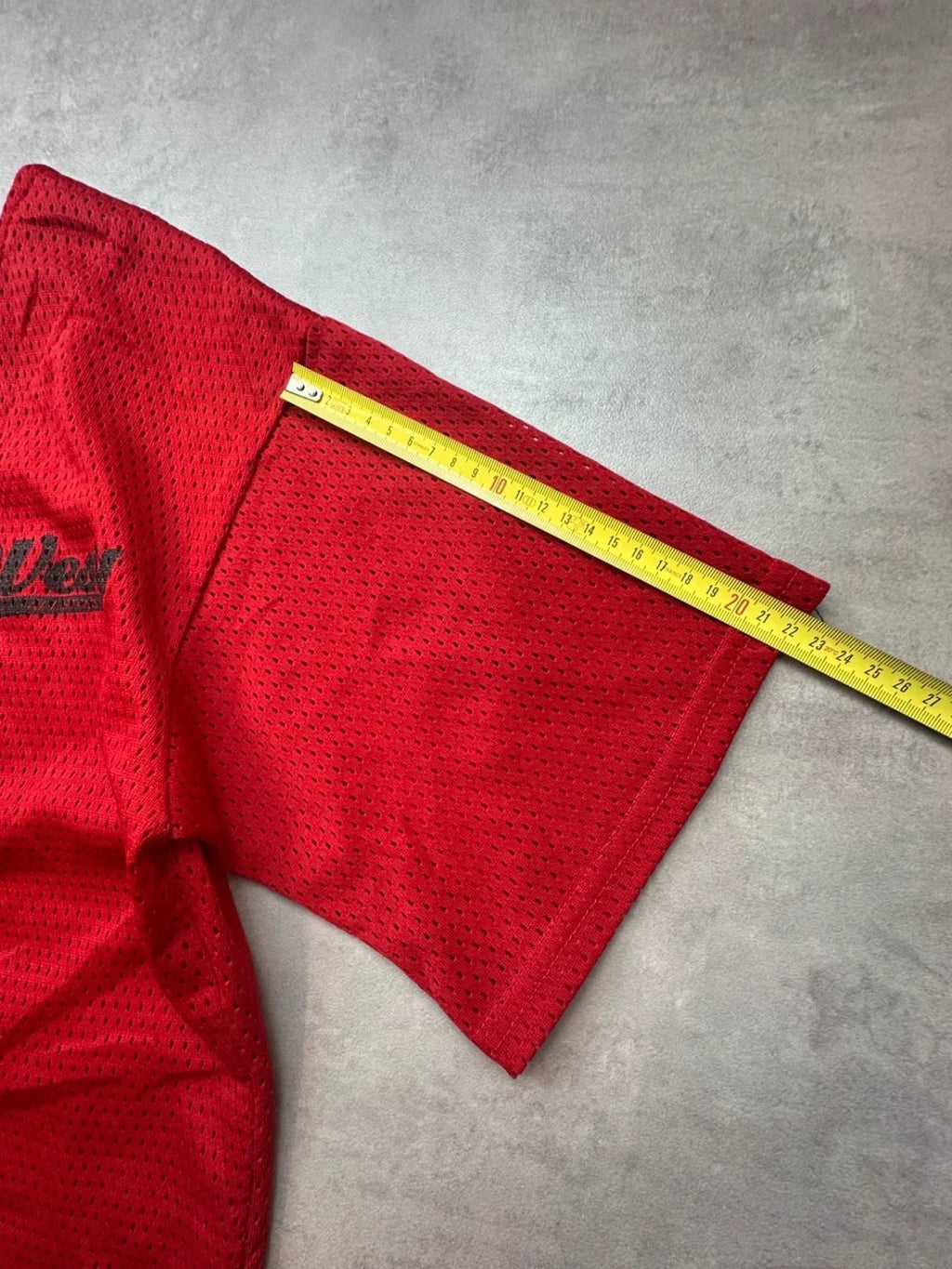 Maillot Baseball Jersey Vintage Westy Rouge