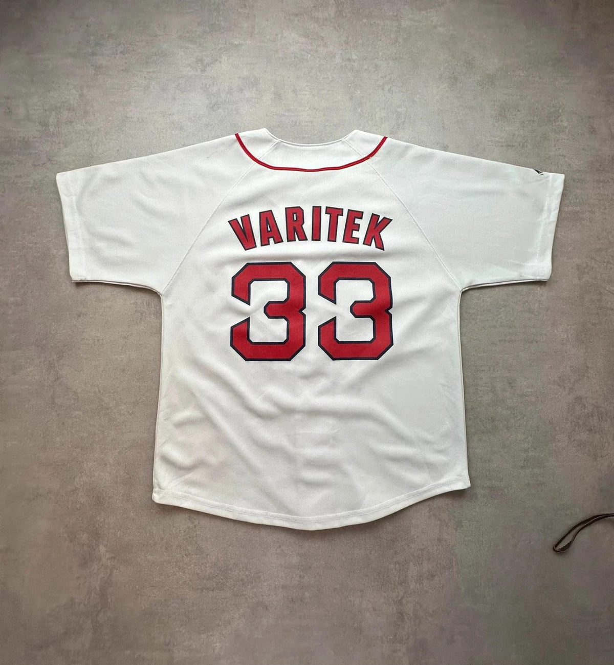 Maillot Vintage MLB Boston Red Sox Jason Varitek #33 – Majestic