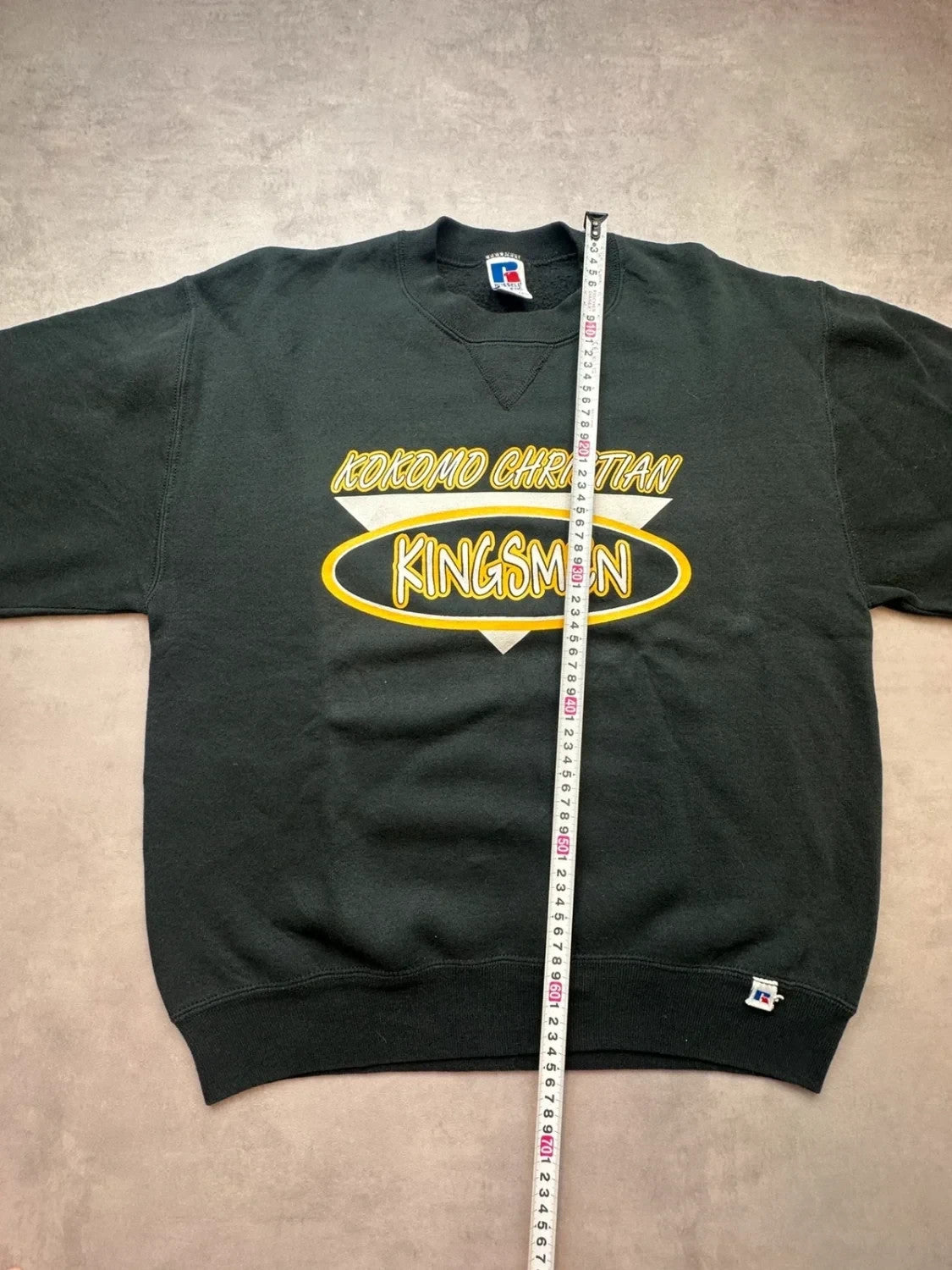 Sweat Russell Athletic Vintage Kokomo Christian Kingsmen Noir – College USA