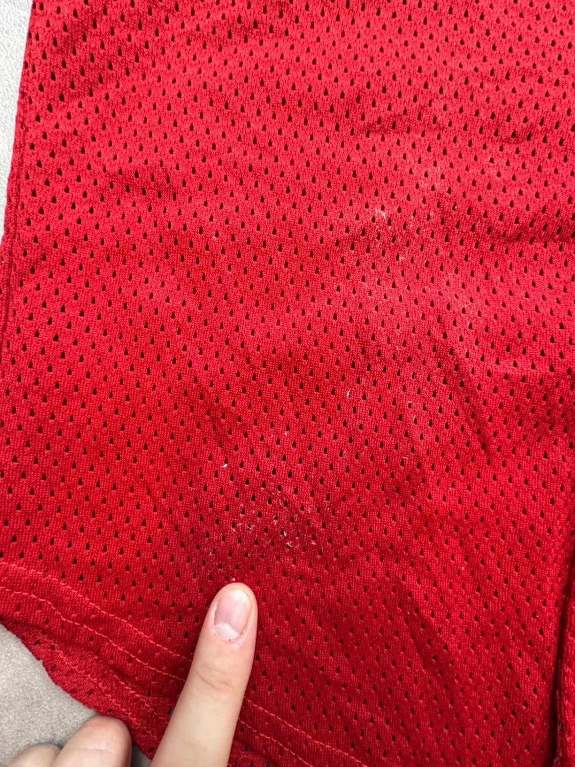 Maillot Baseball Vintage Westy #6 Rouge – Jersey Mesh USA Y2K