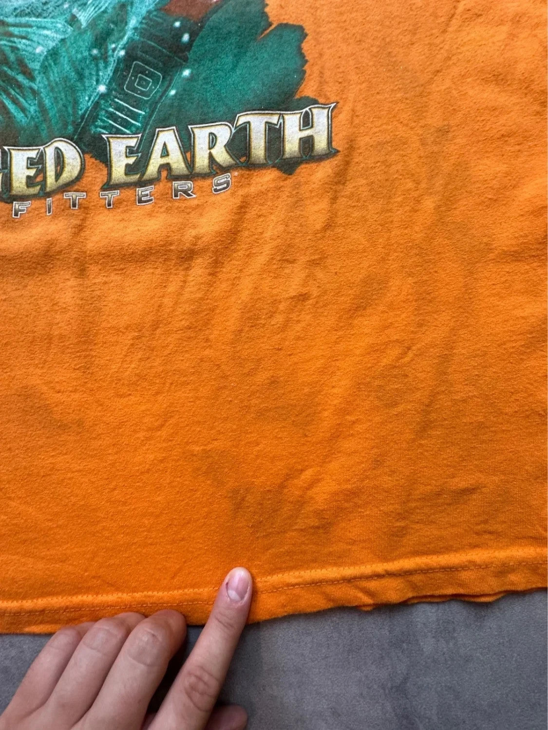 Tee-shirt Vintage Rugged Earth Outfitters Orange – Fishing