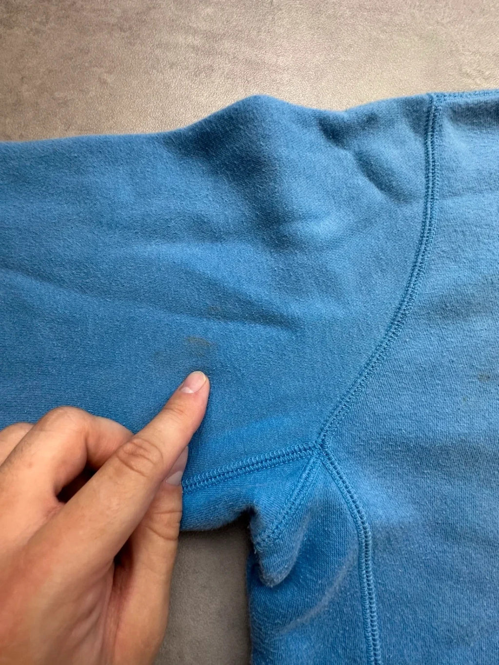 Hoodie Vintage Russell Athletics Bleu – 90s Y2K Sportswear USA