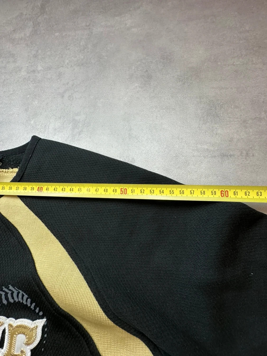 Maillot Softball Vintage Alvirne Noir & Jaune