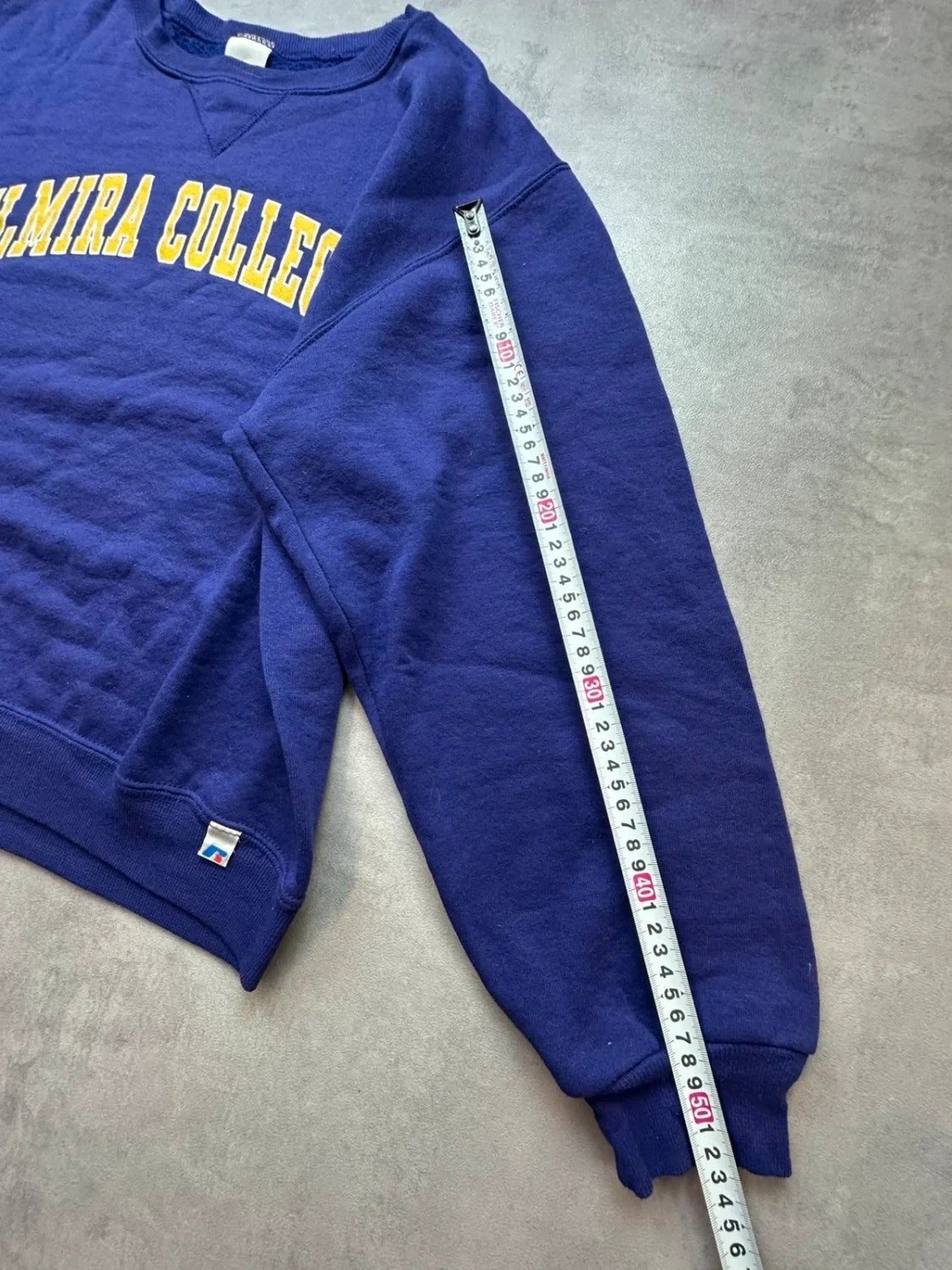 Sweat Russell Athletic Vintage Elmira College Violet – College USA